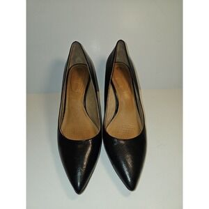 Corso Como Women's Black Leather Size 8, 3 Inch  Heels